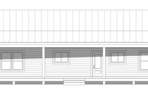 Exterior - Front Elevation 3 for Traditional House Plan #932-522 - 3 bed, 2 bath