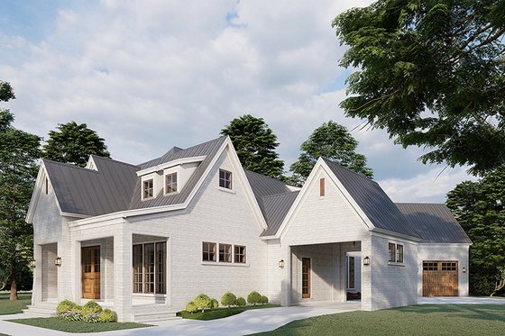 Exterior - Other Elevation 1 for Modern House Plan #923-198 - 3 bed, 3 bath