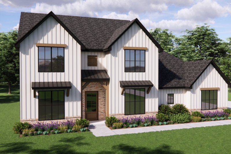 Architectural House Design - Exterior - Front Elevation 3 for Farmhouse House Plan #1119-18 - 4 bed, 2.5 bath