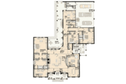 European Style House Plan - 3 Beds 4.5 Baths 3470 Sq/Ft Plan #36-239 