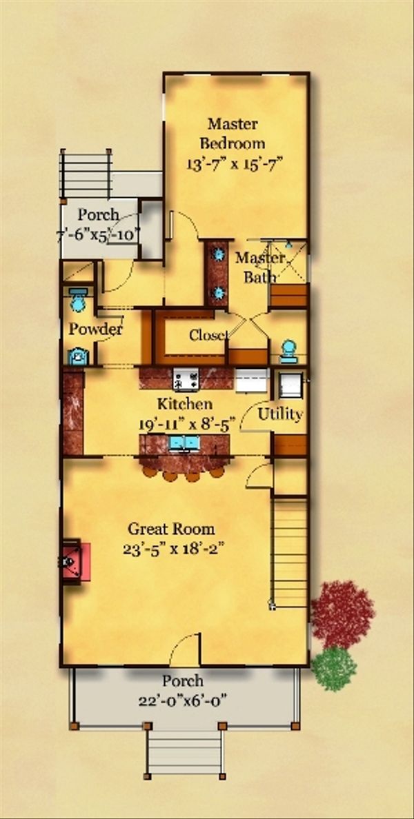 Traditional Floor Plan - Main Floor Plan #442-5