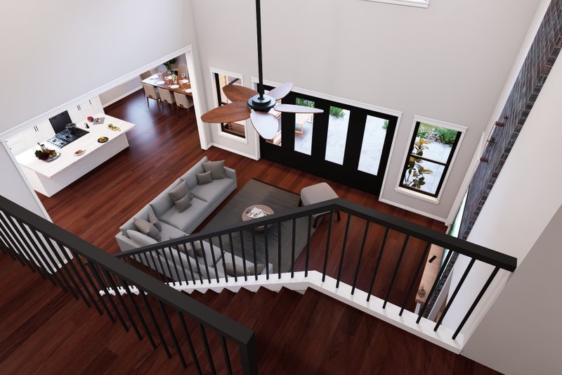 House Blueprint - Interior - Family Room 2 for Farmhouse House Plan #932-1434 - 5 bed, 5.5 bath