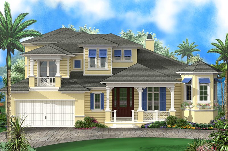 House Plan Design - Beach Exterior - Front Elevation Plan #27-514