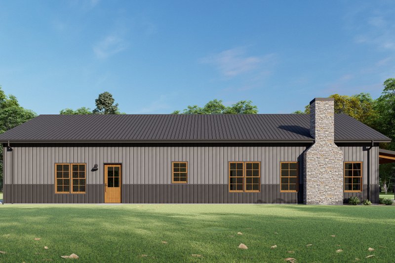 Architectural House Design - Exterior - Other Elevation 4 for Barndominium House Plan #1092-62 - 3 bed, 2 bath
