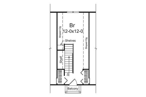 House Plan Design - European Floor Plan - Upper Floor Plan #57-675