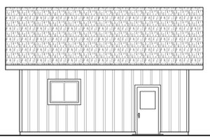 Exterior - Other Elevation for Traditional House Plan #124-1039, 0 bath