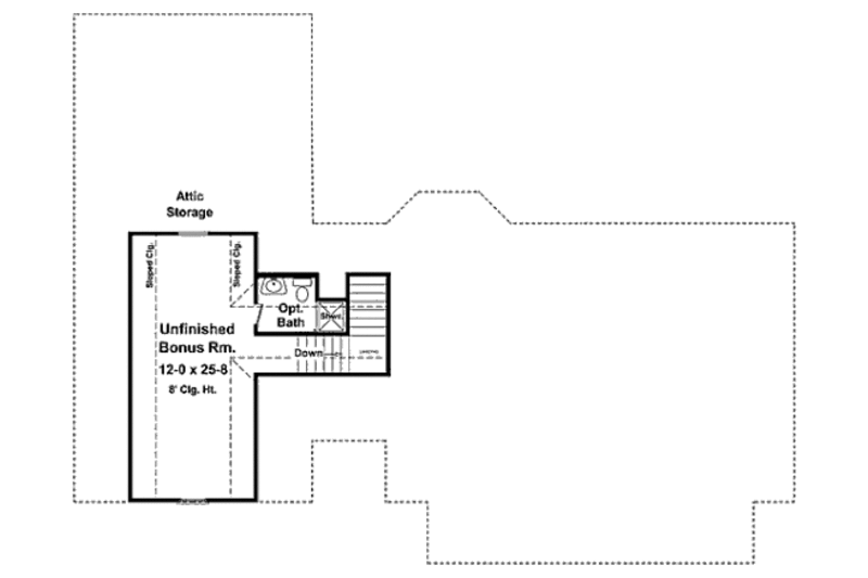Home Plan - Floor Plan - Other Floor for Southern House Plan #21-302 - 3 bed, 2 bath