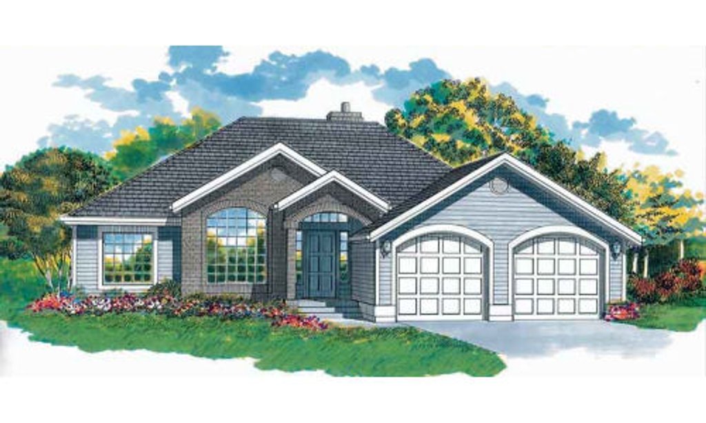 Exterior - Front Elevation 2 for Traditional House Plan #47-252 - 3 bed, 2 bath