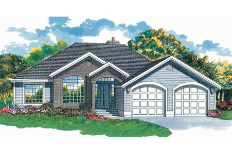 Exterior - Front Elevation 2 for Traditional House Plan #47-252 - 3 bed, 2 bath