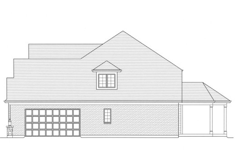 House Blueprint - Exterior - Other Elevation for Traditional House Plan #46-502 - 4 bed, 3.5 bath