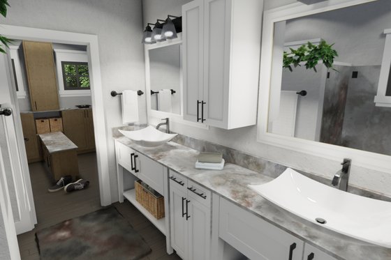 Interior - Master Bathroom for Cottage House Plan #120-273 - 3 bed, 2 bath