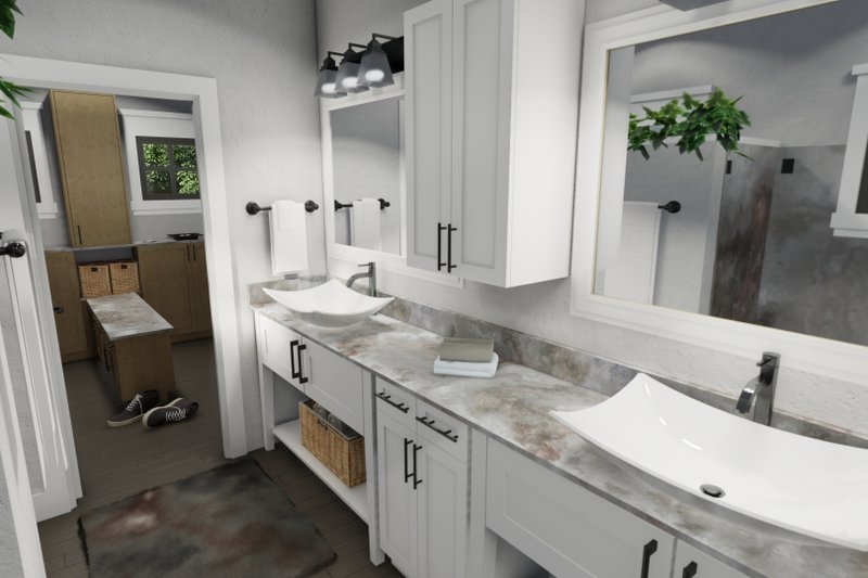 Home Plan - Interior - Master Bathroom for Cottage House Plan #120-273 - 3 bed, 2 bath