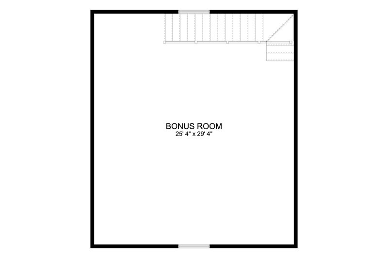 Architectural House Design - Floor Plan - Upper Floor for European House Plan #1060-165, 0 bath