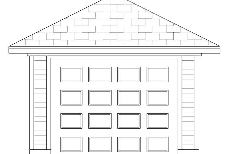 Home Plan - Exterior - Front Elevation 3 for Traditional House Plan #84-722, 0 bath