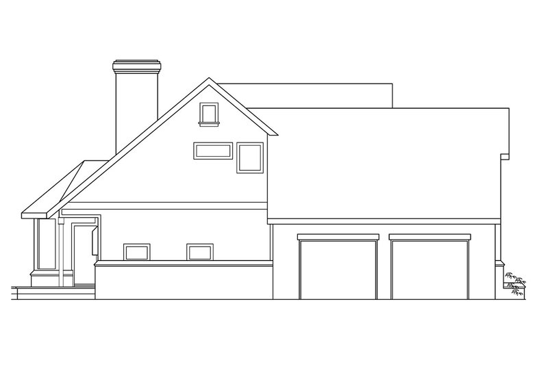 Dream House Plan - Exterior - Other Elevation for Farmhouse House Plan #124-187 - 4 bed, 3 bath