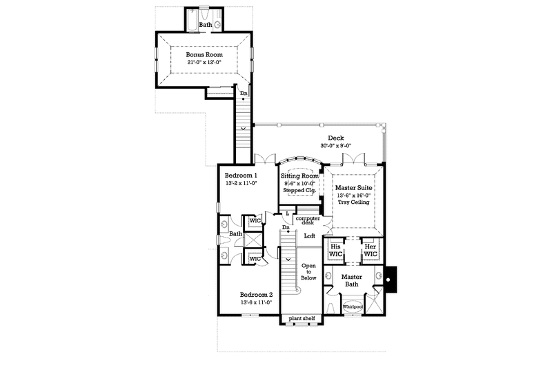 Home Plan - Floor Plan - Upper Floor for Victorian House Plan #930-212 - 3 bed, 2.5 bath