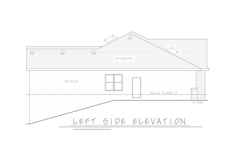 Dream House Plan - Exterior - Other Elevation 1 for European House Plan #20-2612 - 4 bed, 3 bath