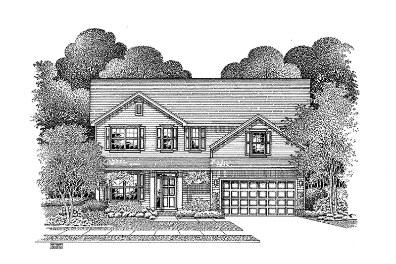 House Plan Design - Country Exterior - Front Elevation Plan #999-84