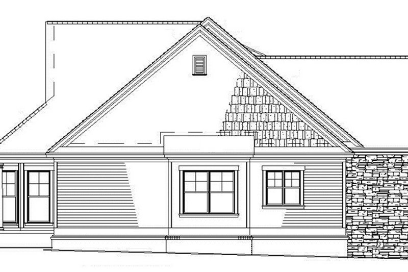 Home Plan - Exterior - Other Elevation 1 for Contemporary House Plan #17-2798 - 4 bed, 2.5 bath