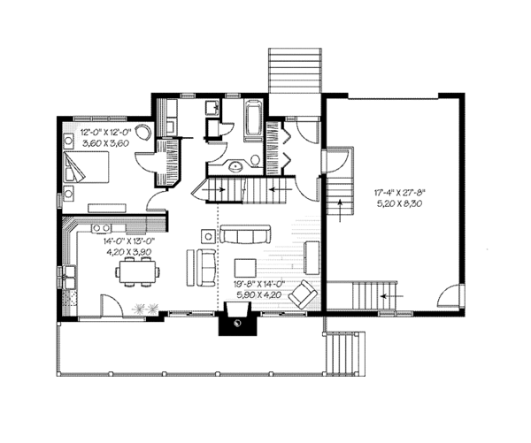 House Plan Design - Country Floor Plan - Main Floor Plan #23-2409