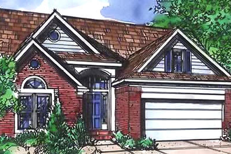 Architectural House Design - Traditional Exterior - Front Elevation Plan #320-450