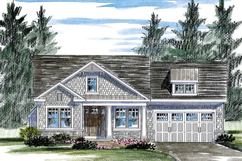 Home Plan - Colonial Exterior - Front Elevation Plan #316-283