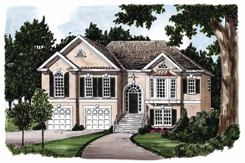 House Blueprint - Traditional Exterior - Front Elevation Plan #927-114