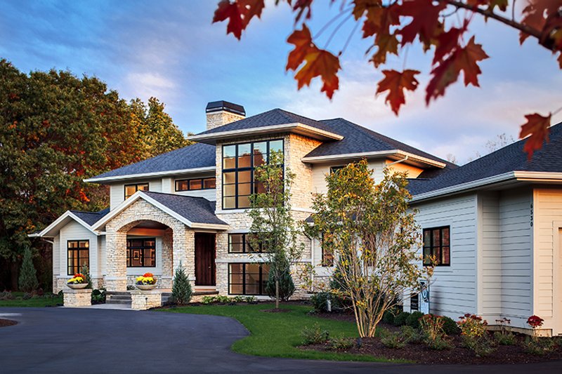 Dream House Plan - Exterior - Front Elevation 6 for Contemporary House Plan #928-287 - 4 bed, 3.5 bath