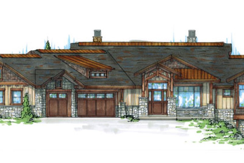 House Plan Design - Exterior - Front Elevation 4 for Craftsman House Plan #945-139 - 4 bed, 4.5 bath