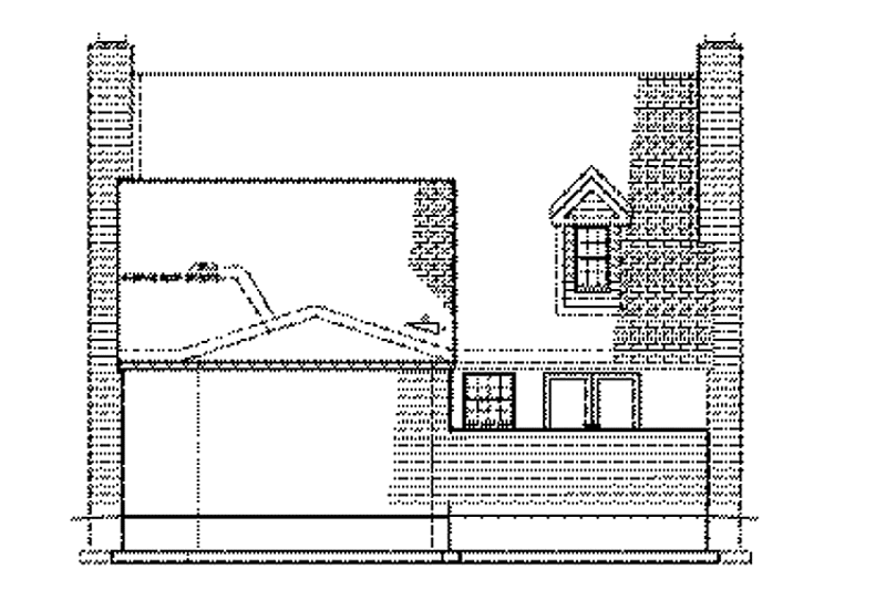 Dream House Plan - Exterior - Rear Elevation for Country House Plan #1051-7 - 3 bed, 2.5 bath