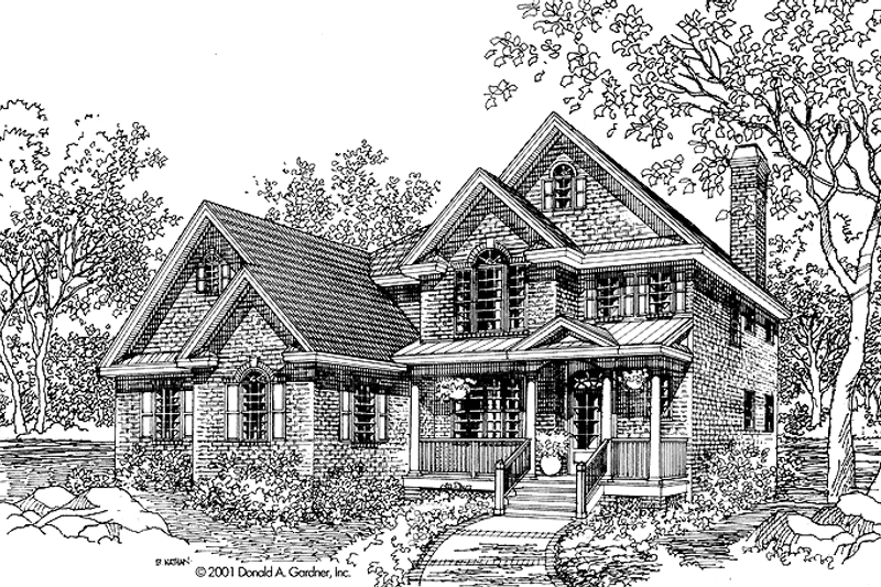 Home Plan - Exterior - Front Elevation 3 for Country House Plan #929-657 - 3 bed, 2.5 bath