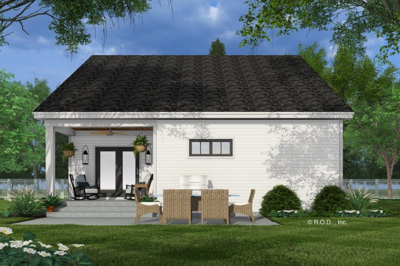 Architectural House Design - Exterior - Rear Elevation for Farmhouse House Plan #51-1339 - 4 bed, 3 bath