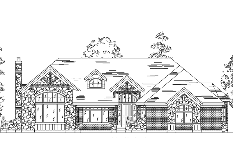 Home Plan - Exterior - Front Elevation 3 for Contemporary House Plan #945-22 - 4 bed, 3.5 bath