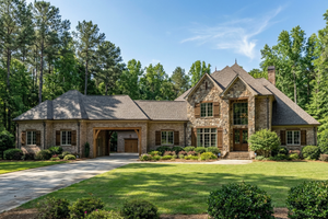 European Exterior - Front Elevation Plan #17-2489