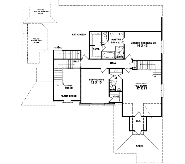 European Style House Plan - 3 Beds 3.5 Baths 3722 Sq/Ft Plan #81-599 ...