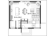 Contemporary Style House Plan - 3 Beds 1.5 Baths 1587 Sq/Ft Plan #23-2537 