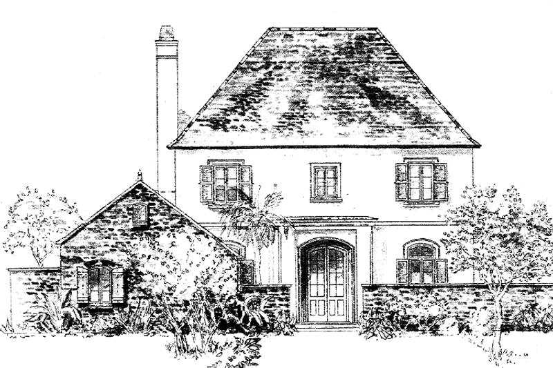Dream House Plan - Country Exterior - Front Elevation Plan #301-134