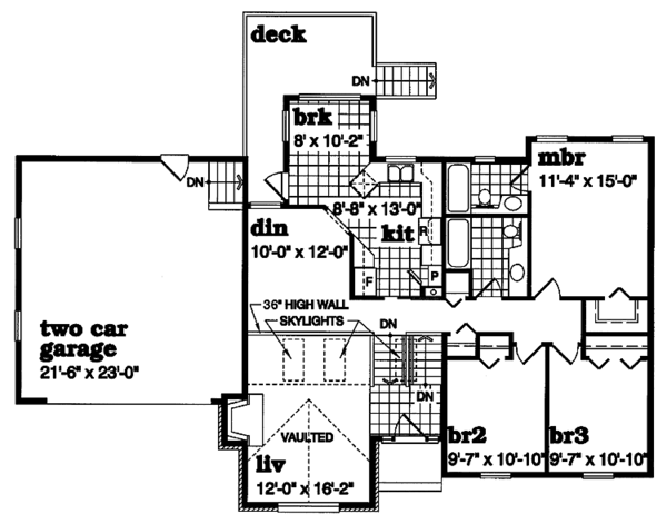 House Plan Design - Colonial Floor Plan - Main Floor Plan #47-902