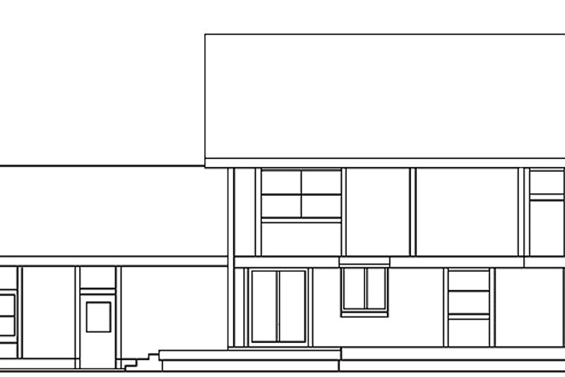Home Plan - Exterior - Rear Elevation for Country House Plan #60-970 - 3 bed, 3 bath