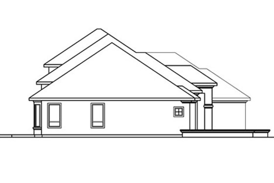 Exterior - Other Elevation 1 for Mediterranean House Plan #124-713 - 3 bed, 3.5 bath