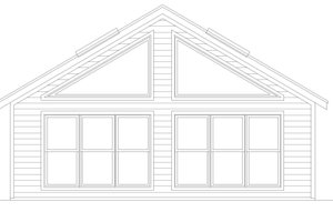 Exterior - Rear Elevation for Southern House Plan #932-332, 0 bath
