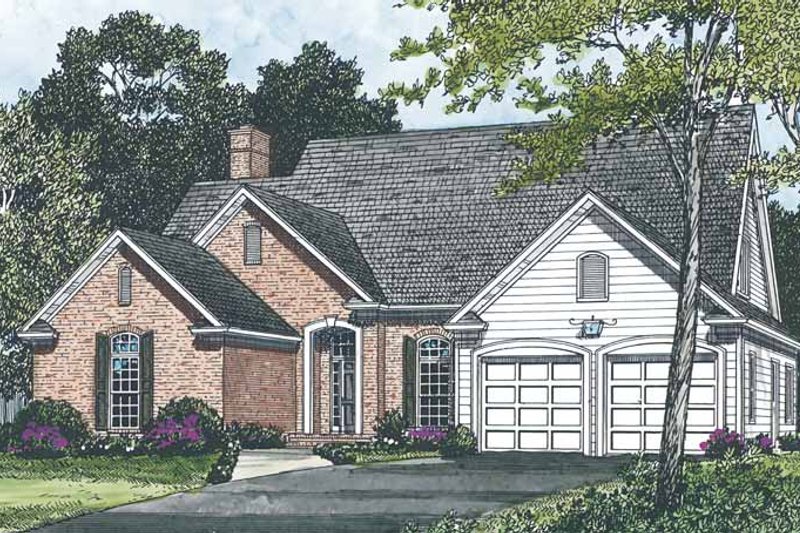 Architectural House Design - Traditional Exterior - Front Elevation Plan #453-485