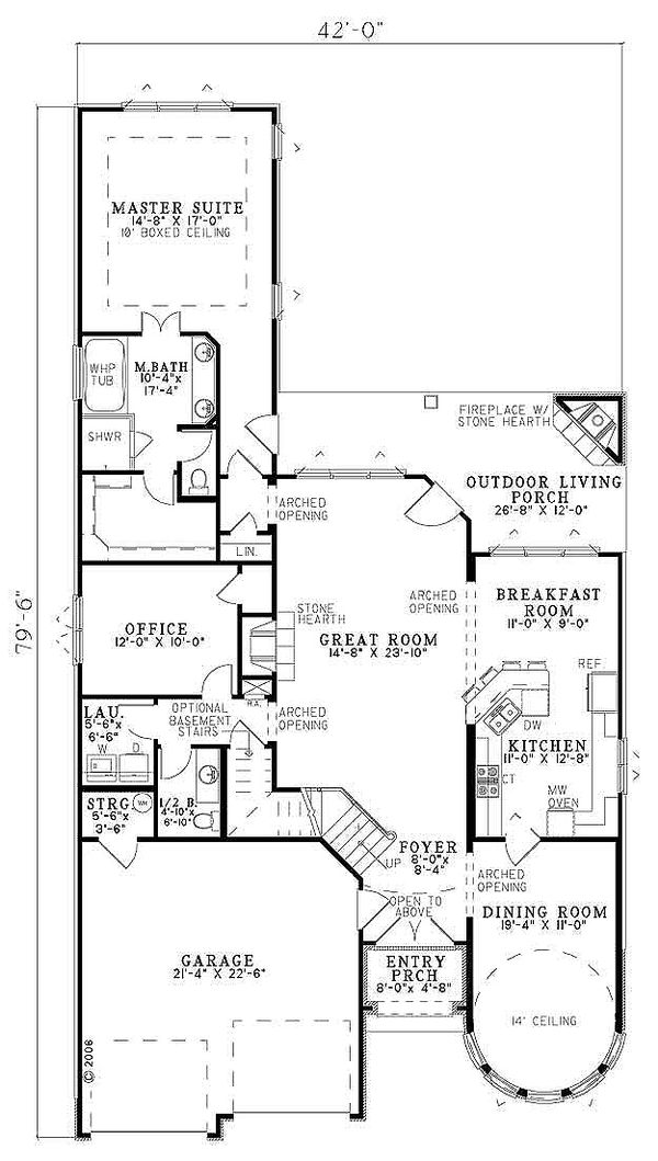 Dream House Plan - European house plan with computer center upstairs
