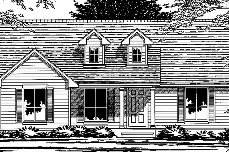 Home Plan - Country Exterior - Front Elevation Plan #472-311
