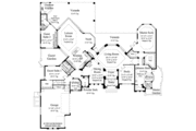 Mediterranean Style House Plan - 4 Beds 5.5 Baths 4492 Sq/Ft Plan #930-311 