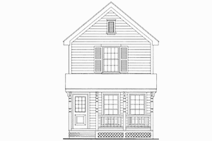 Country Exterior - Front Elevation Plan #410-3596