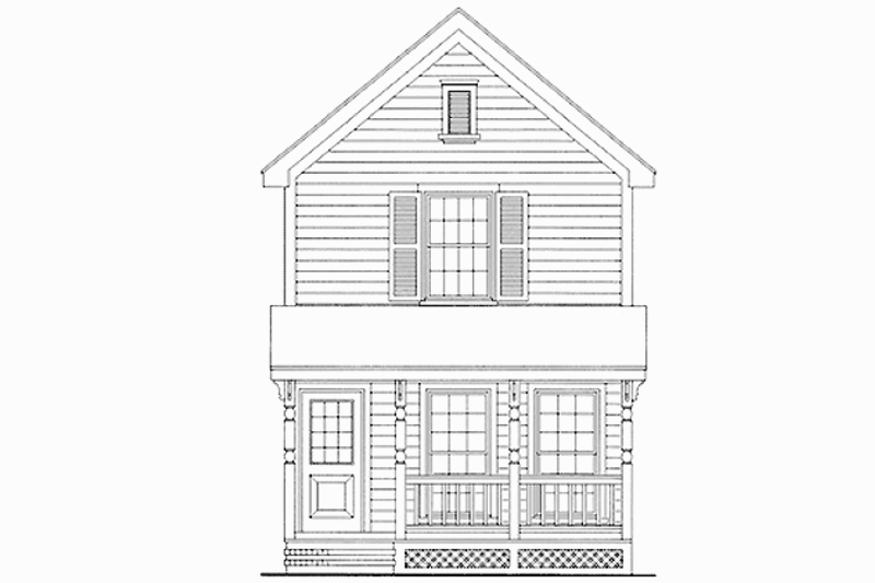 Architectural House Design - Country Exterior - Front Elevation Plan #410-3596