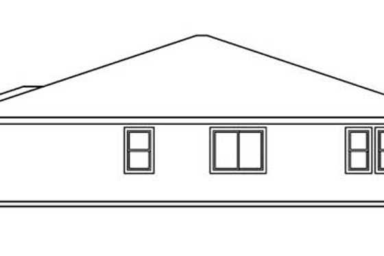 Exterior - Other Elevation 1 for Prairie House Plan #124-519 - 3 bed, 2 bath