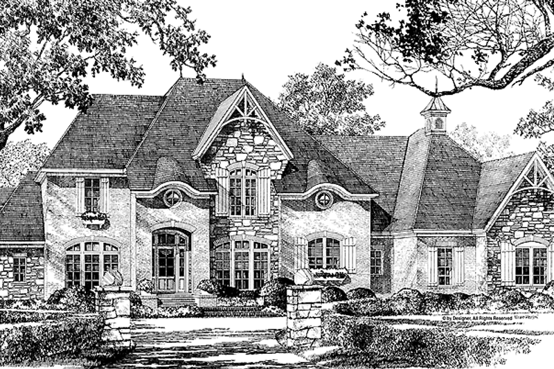 Home Plan - Exterior - Front Elevation 3 for Country House Plan #952-276 - 4 bed, 3 bath