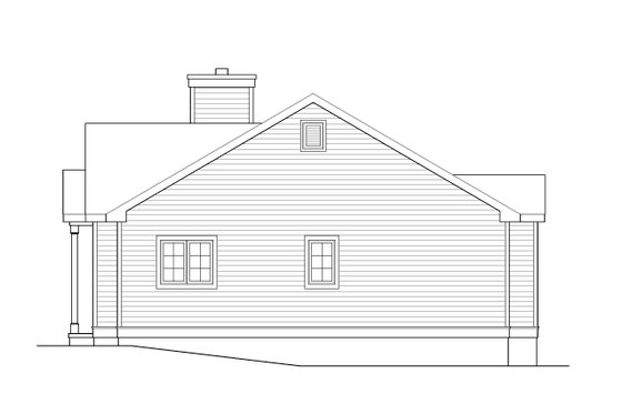 Exterior - Other Elevation for Cottage House Plan #22-634 - 2 bed, 2 bath
